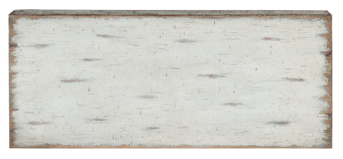 a white board with a brown border