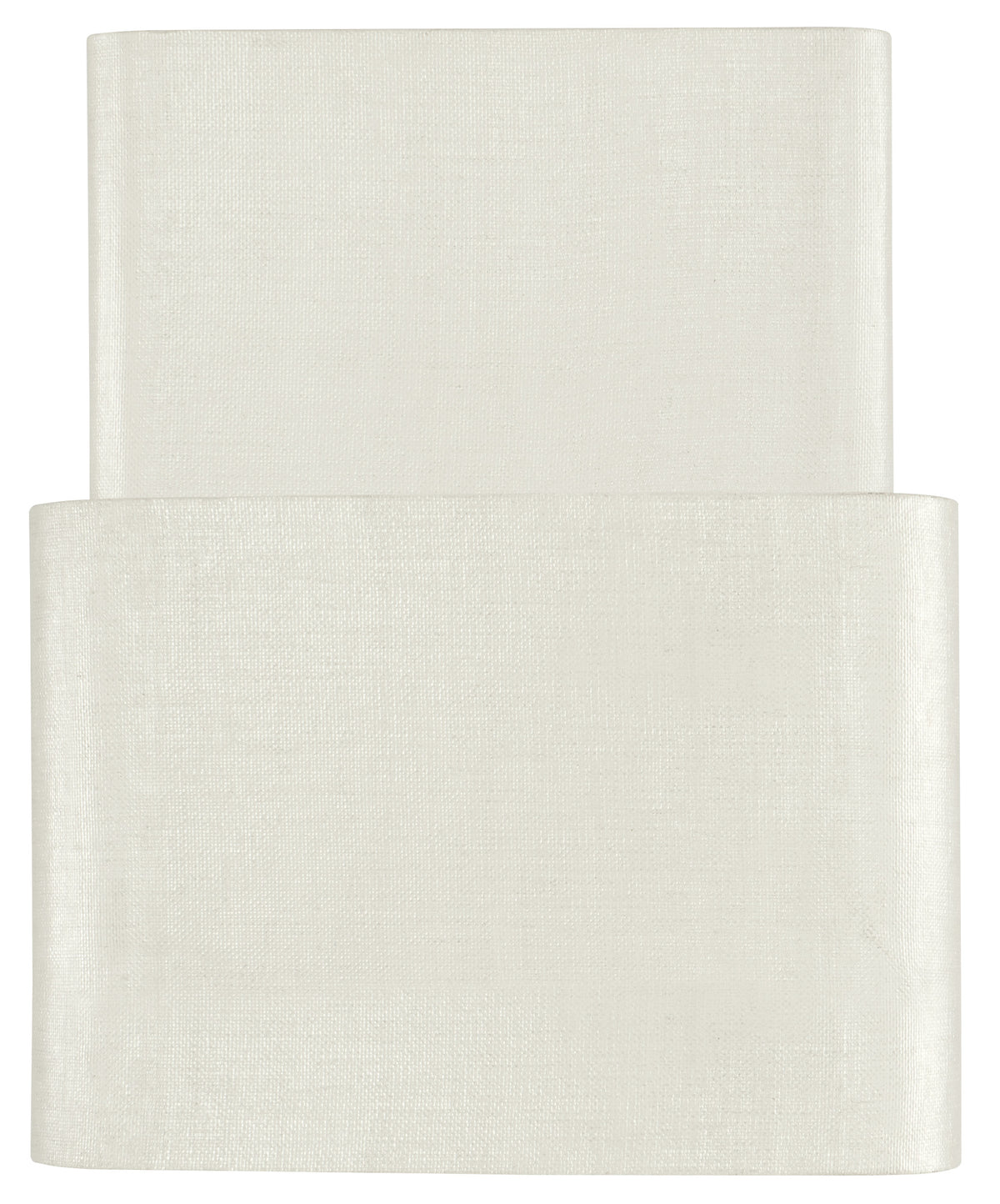 a white cloth folded up