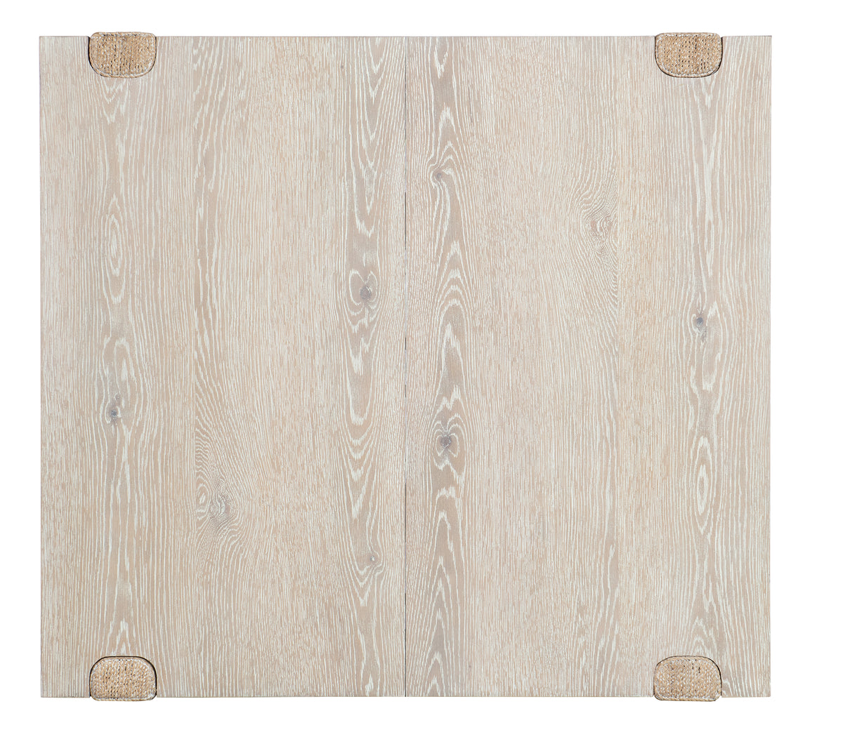a white wood board with a brown corner