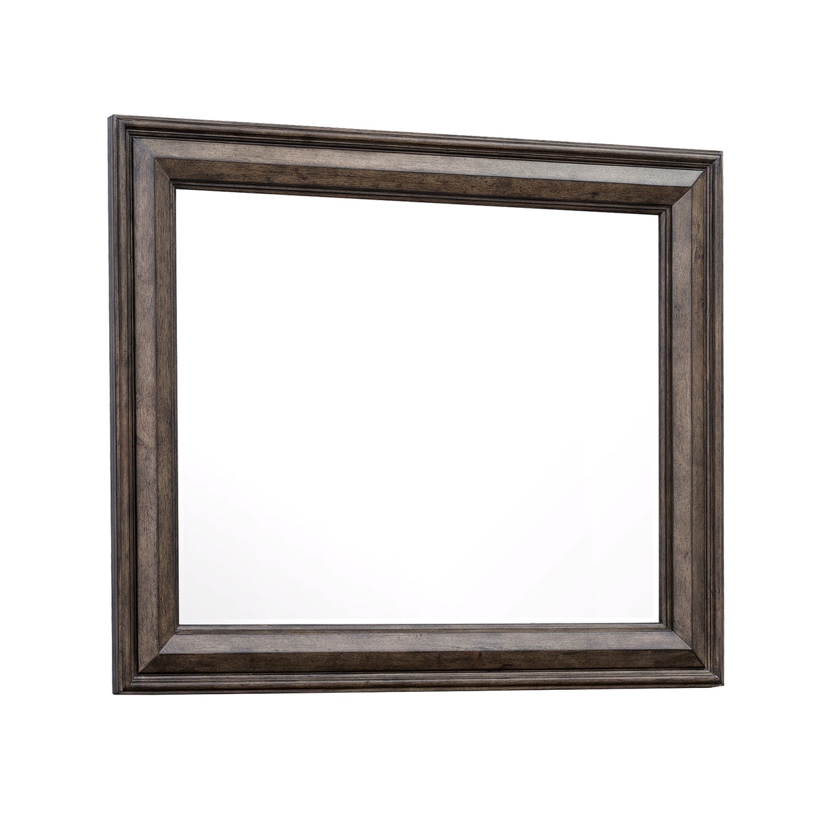 a square picture frame with a white background