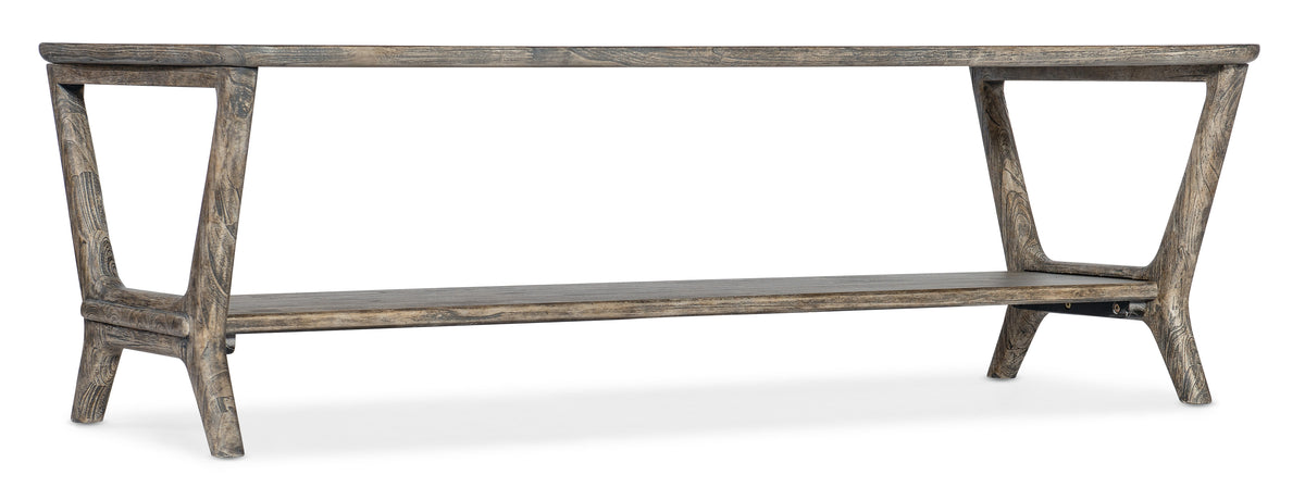 a wooden shelf with a white background