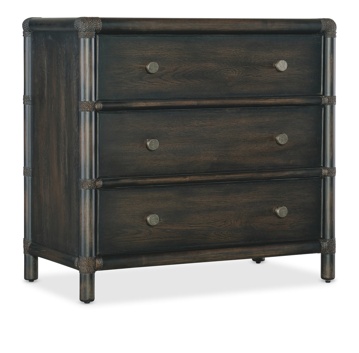 a wooden chest of drawers