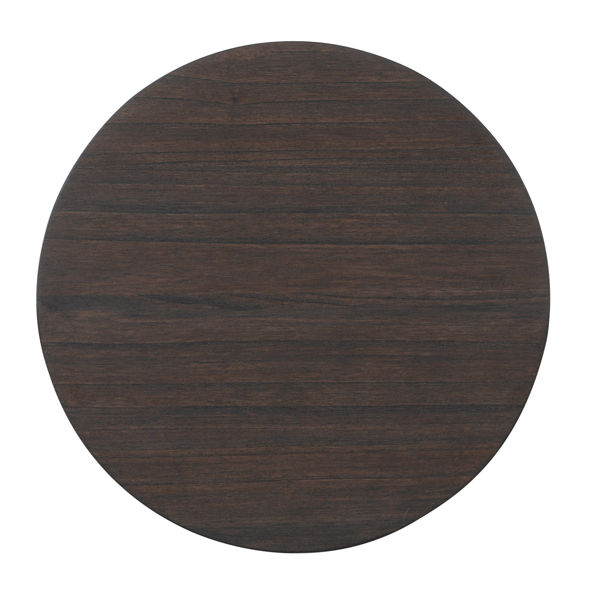 a circular wood surface with a white background