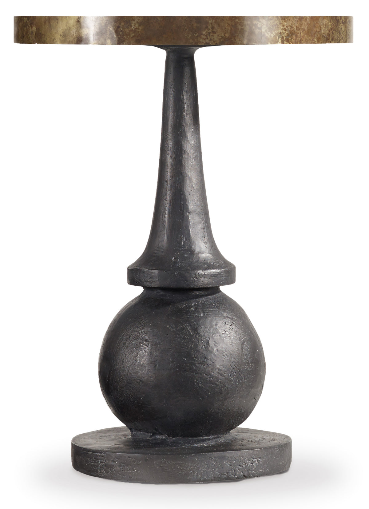a black metal object with a pointed top