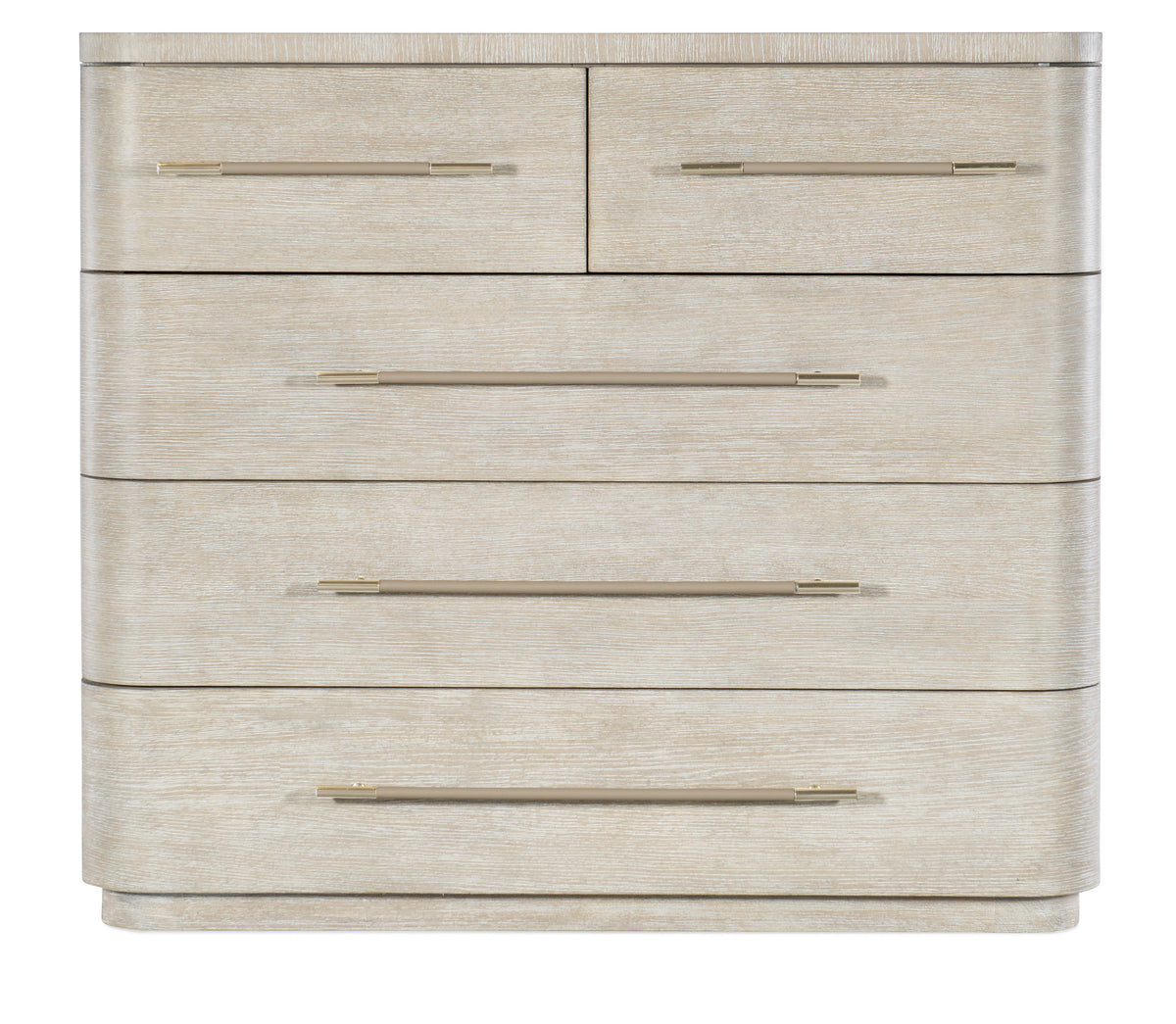 a white dresser with silver handles