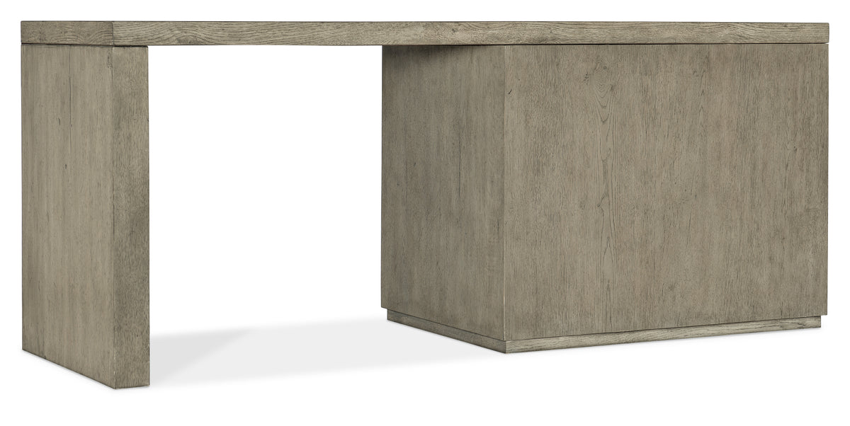 a wooden desk with a white background
