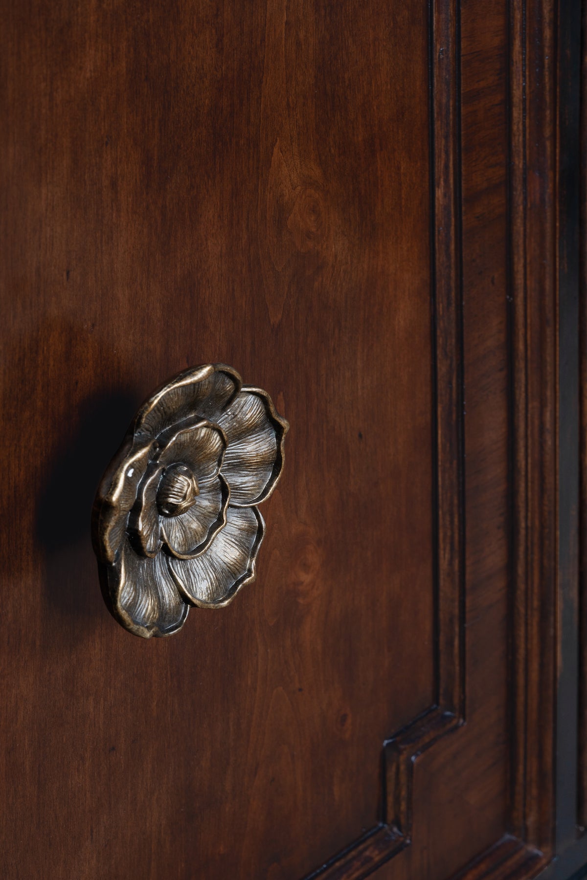 a close up of a door handle