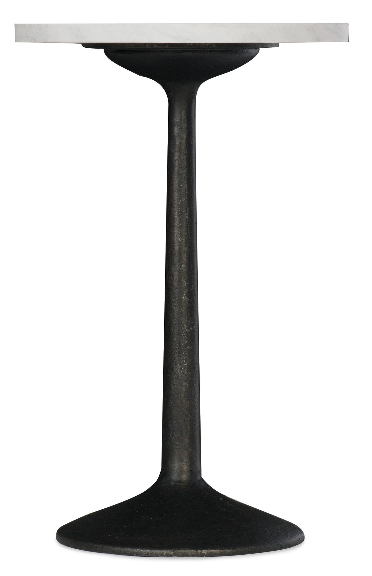 a black metal pole with a white background
