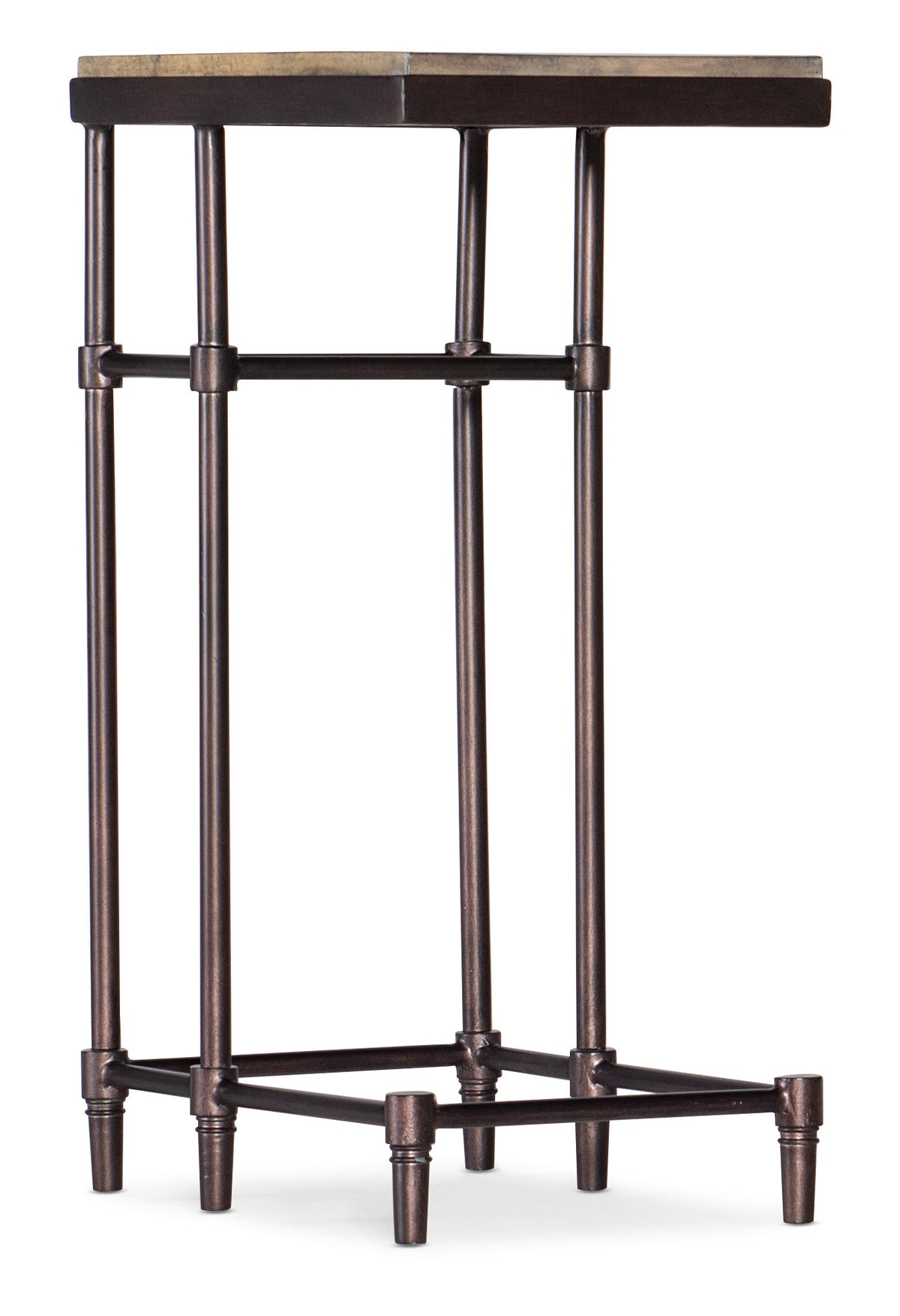 a metal pipe structure with a white background