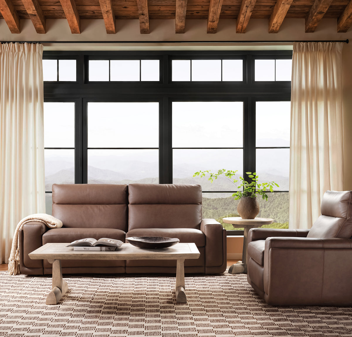 Simone Zero Gravity Power Sofa with Power Headrest and Bluetooth Speaker - Hooker Furniture (HRF-3256)