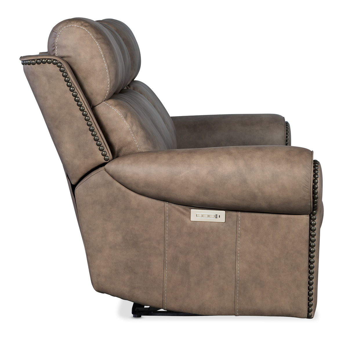 a brown recliner chair