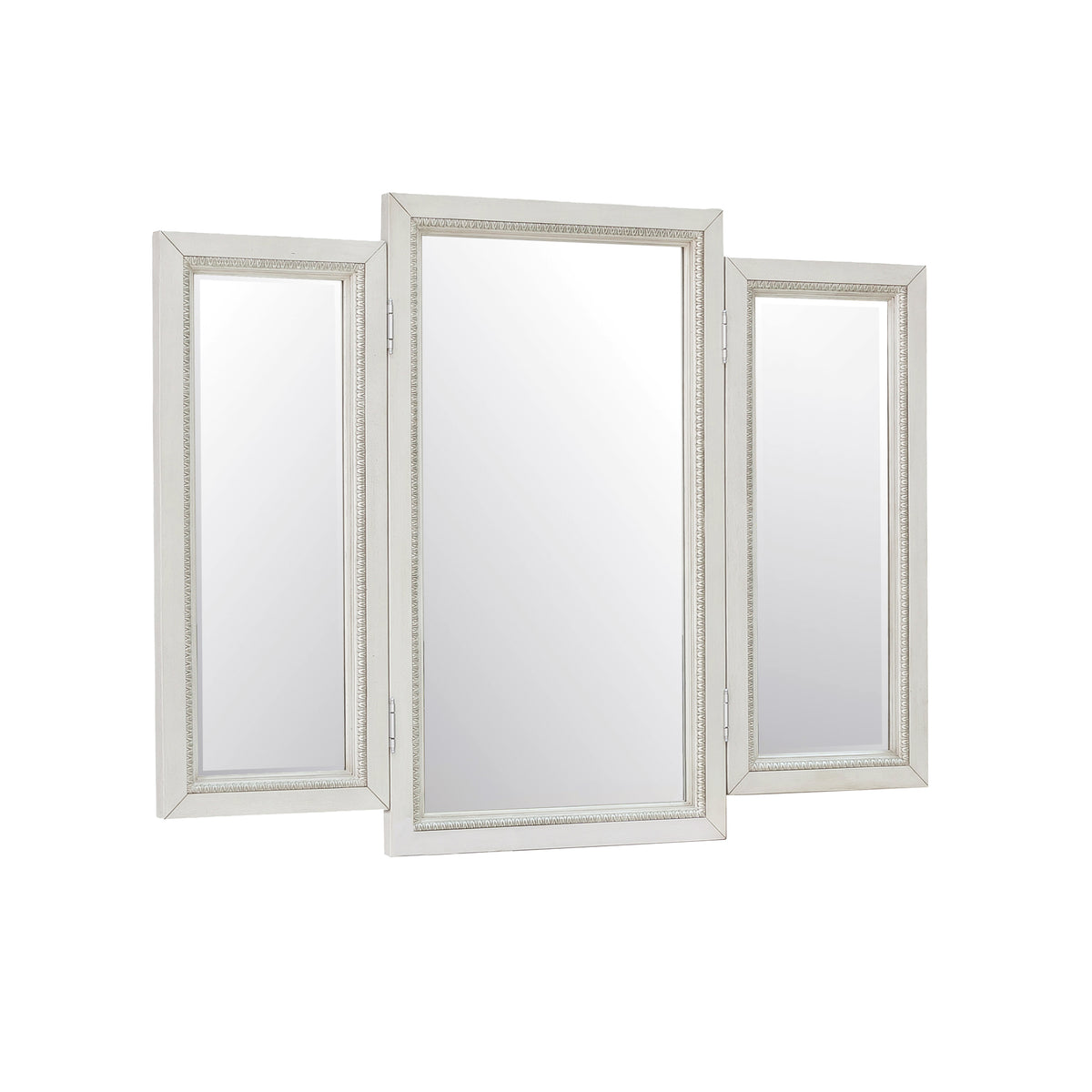 a group of mirrors on a wall