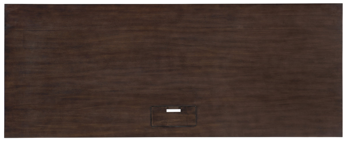 a rectangular brown surface with a drawer