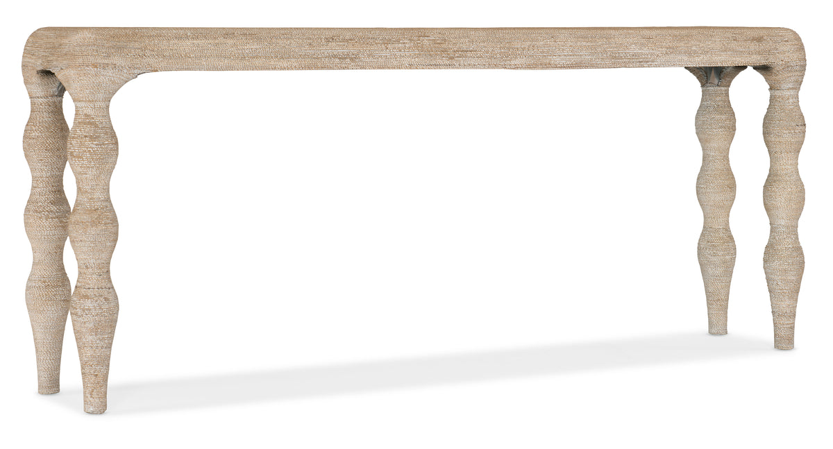 a table with a long rectangular top