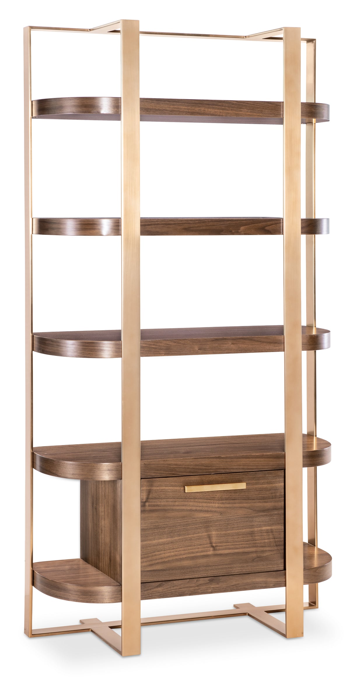 a shelf with a drawer