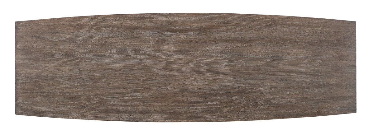 a brown rectangular rug with white lines
