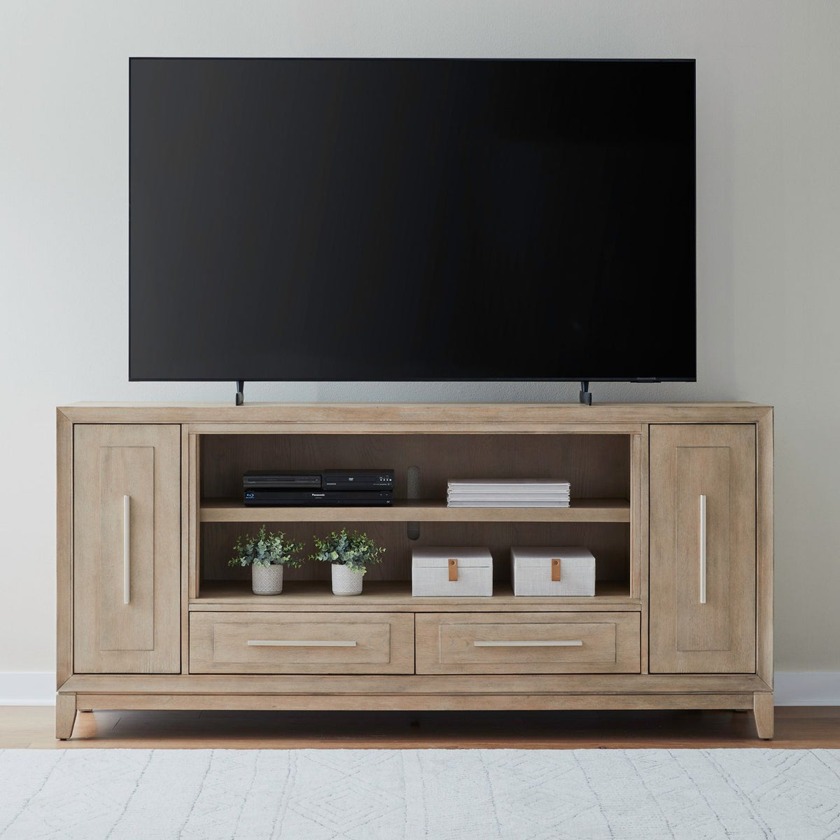 FIRE-789-TV80FTS - 80 Inch Fireplace TV Console - Liberty Furniture