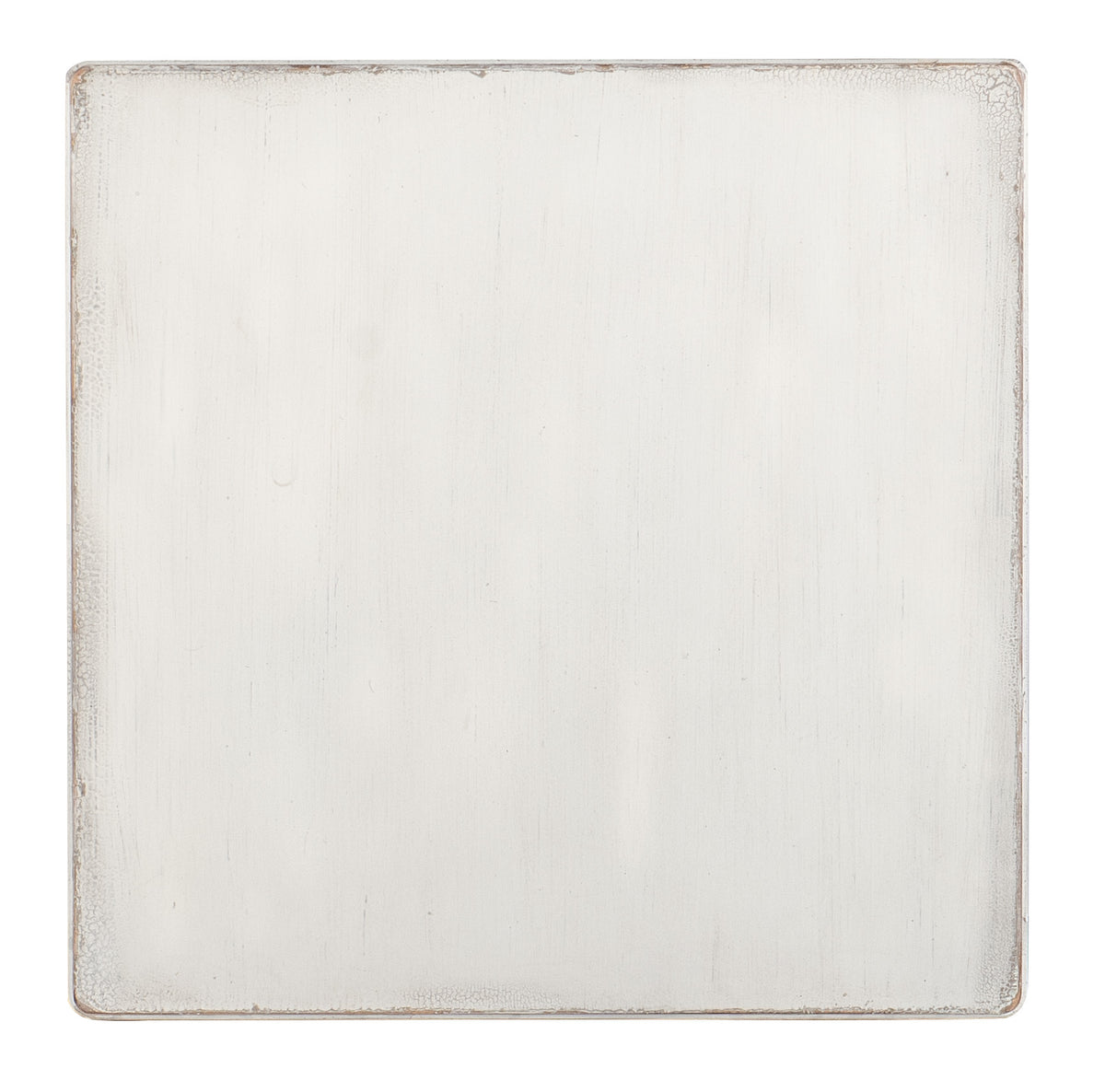 a white square with brown edges