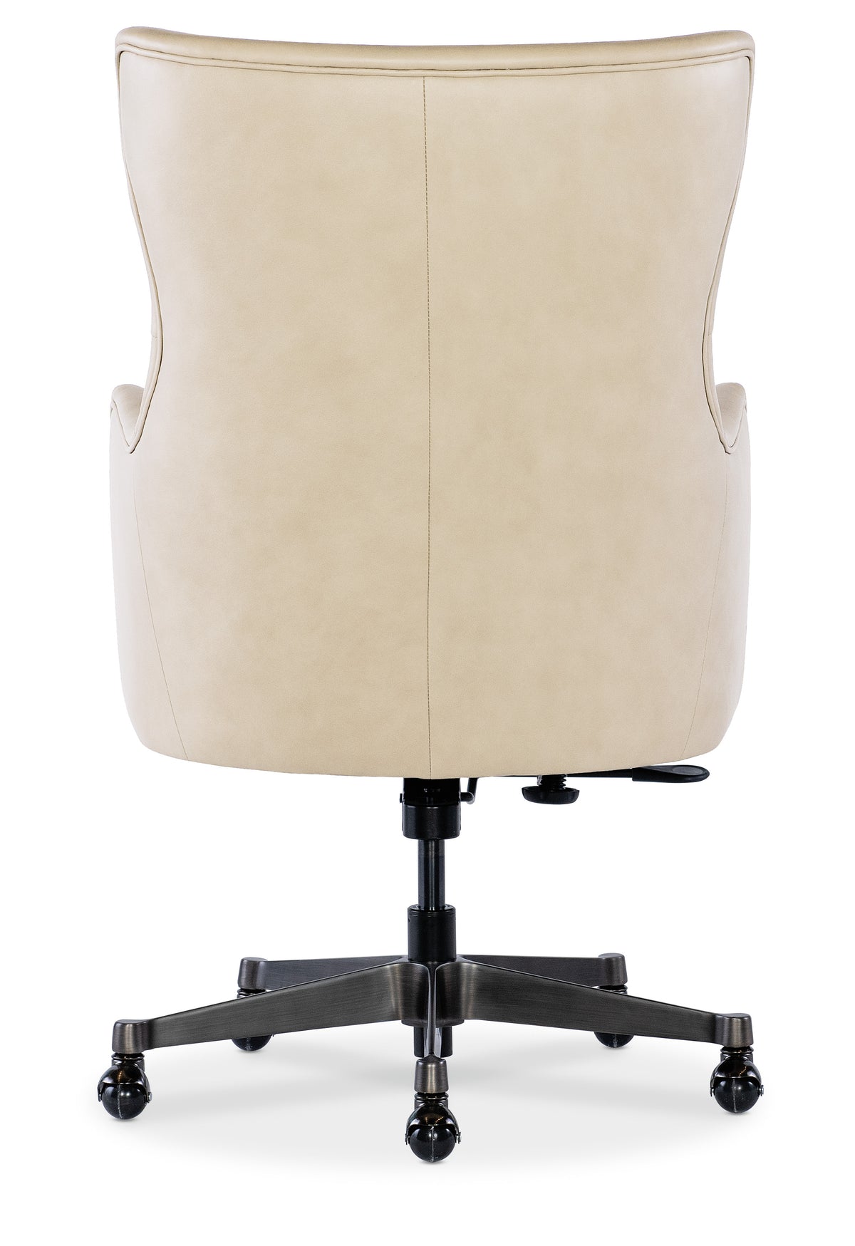 the back of a white office chair