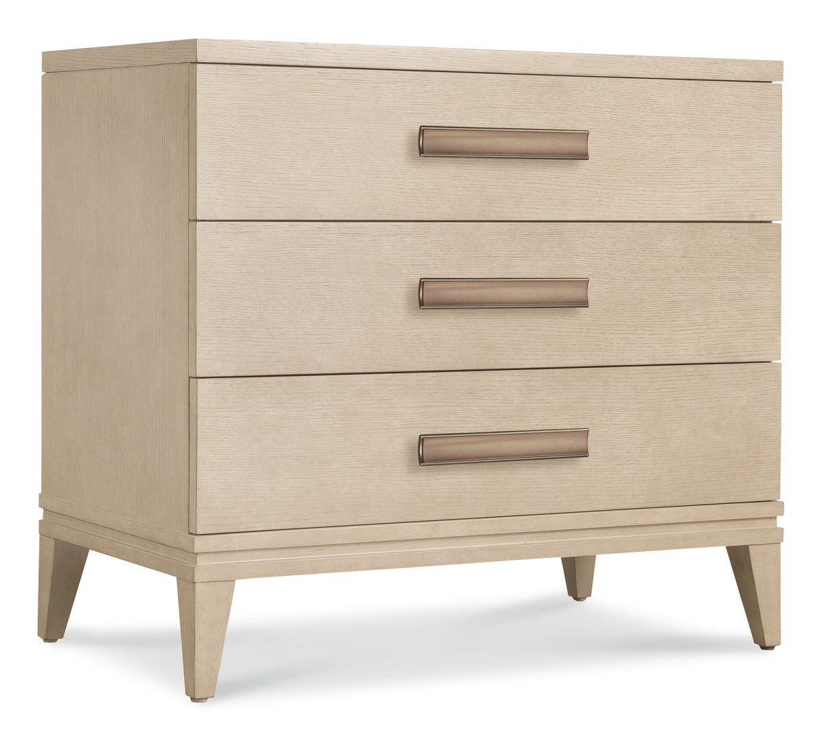 a white dresser with three drawers
