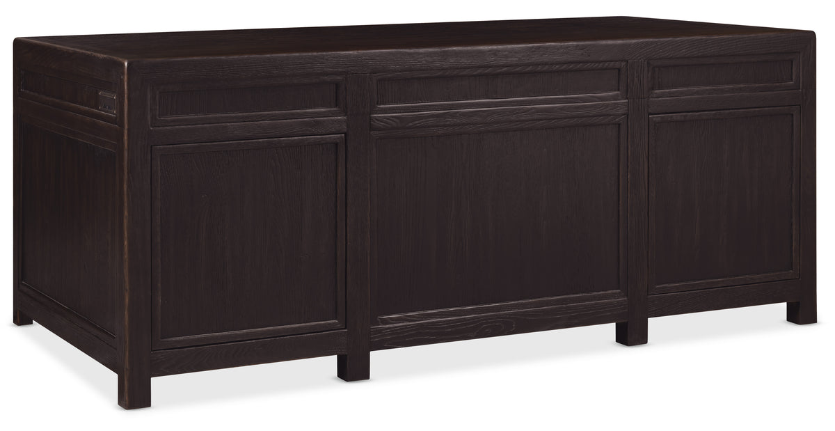 a black wooden cabinet with drawers