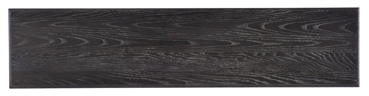 a black wood surface with white lines