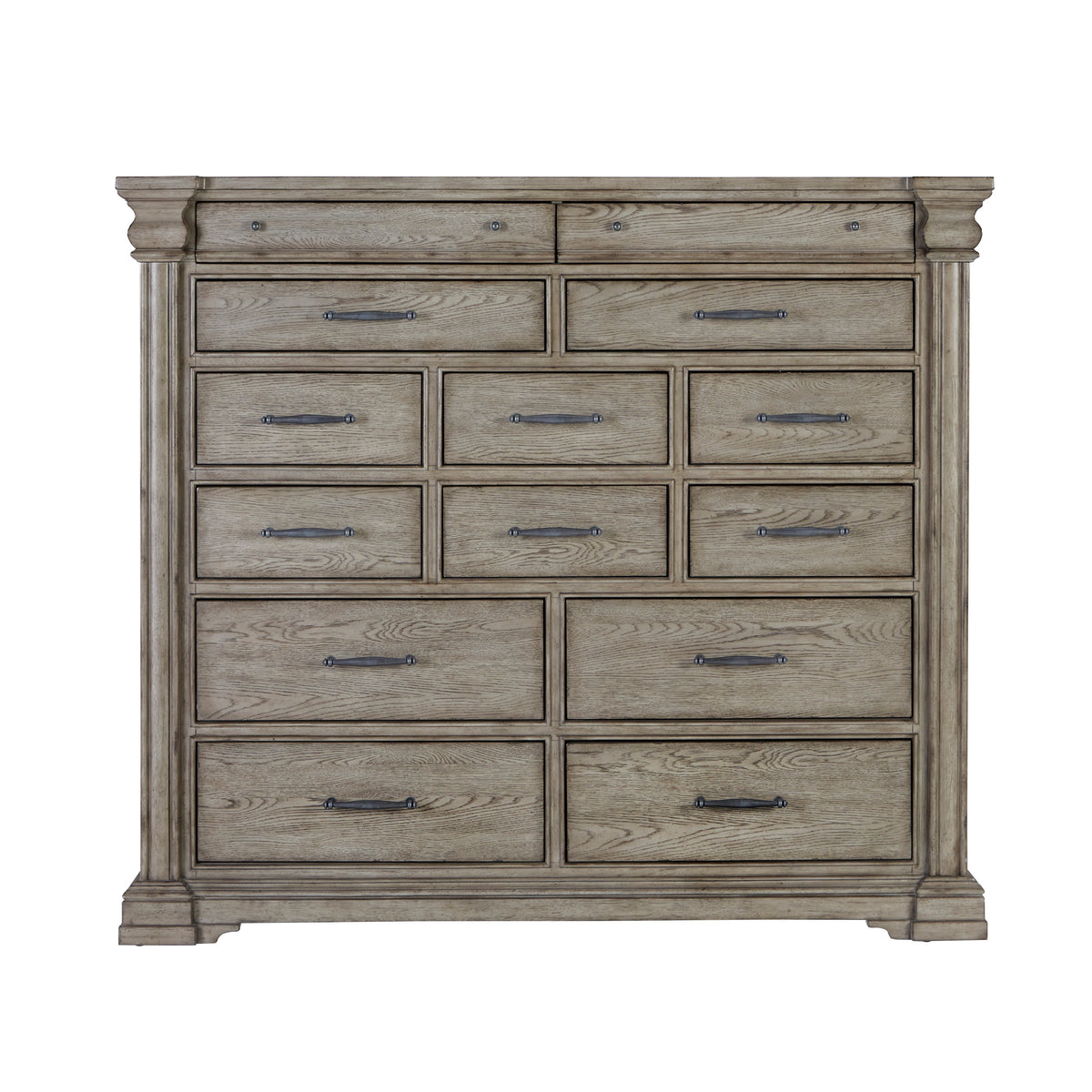 a dresser with many drawers