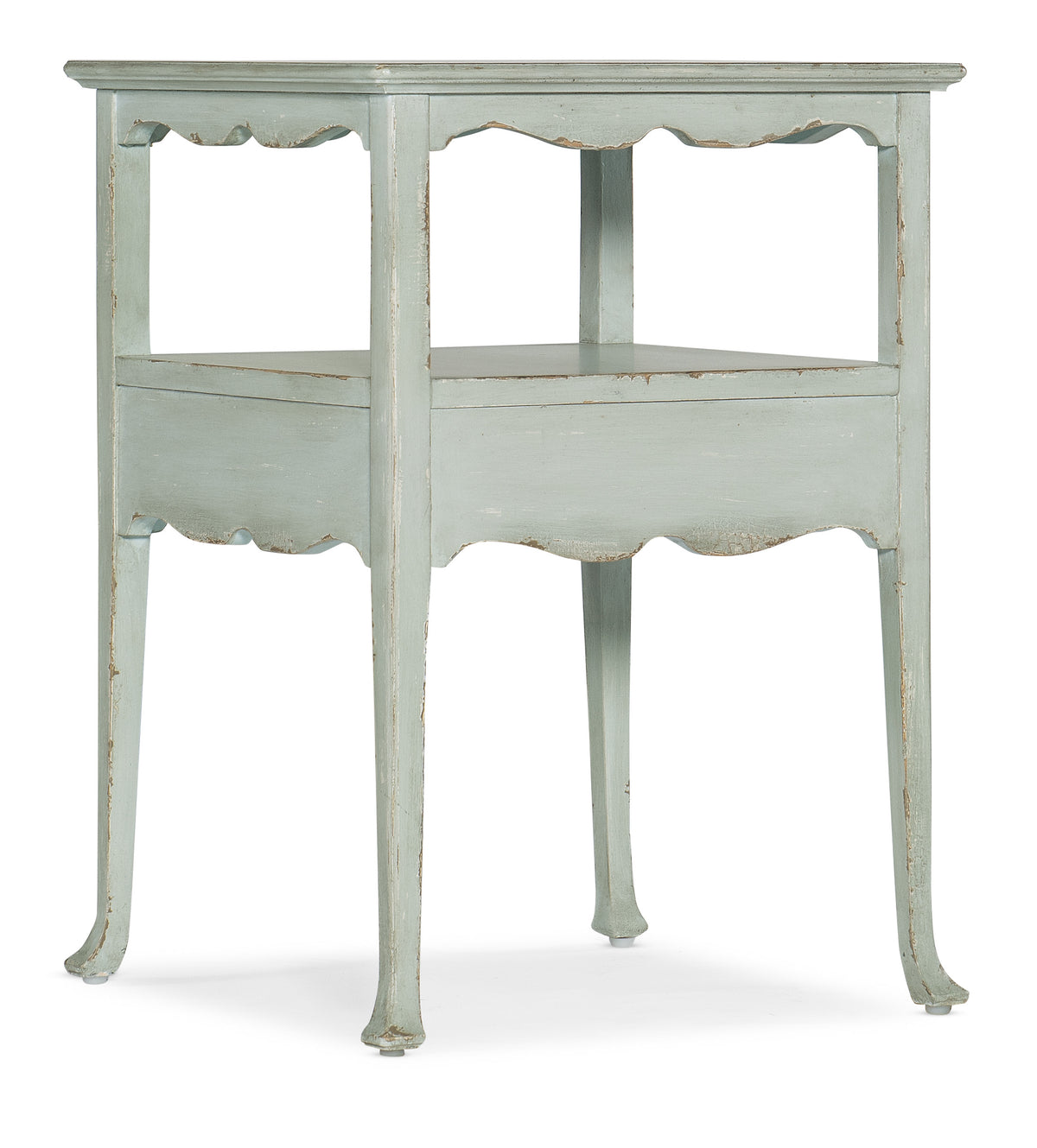 a side table with a shelf