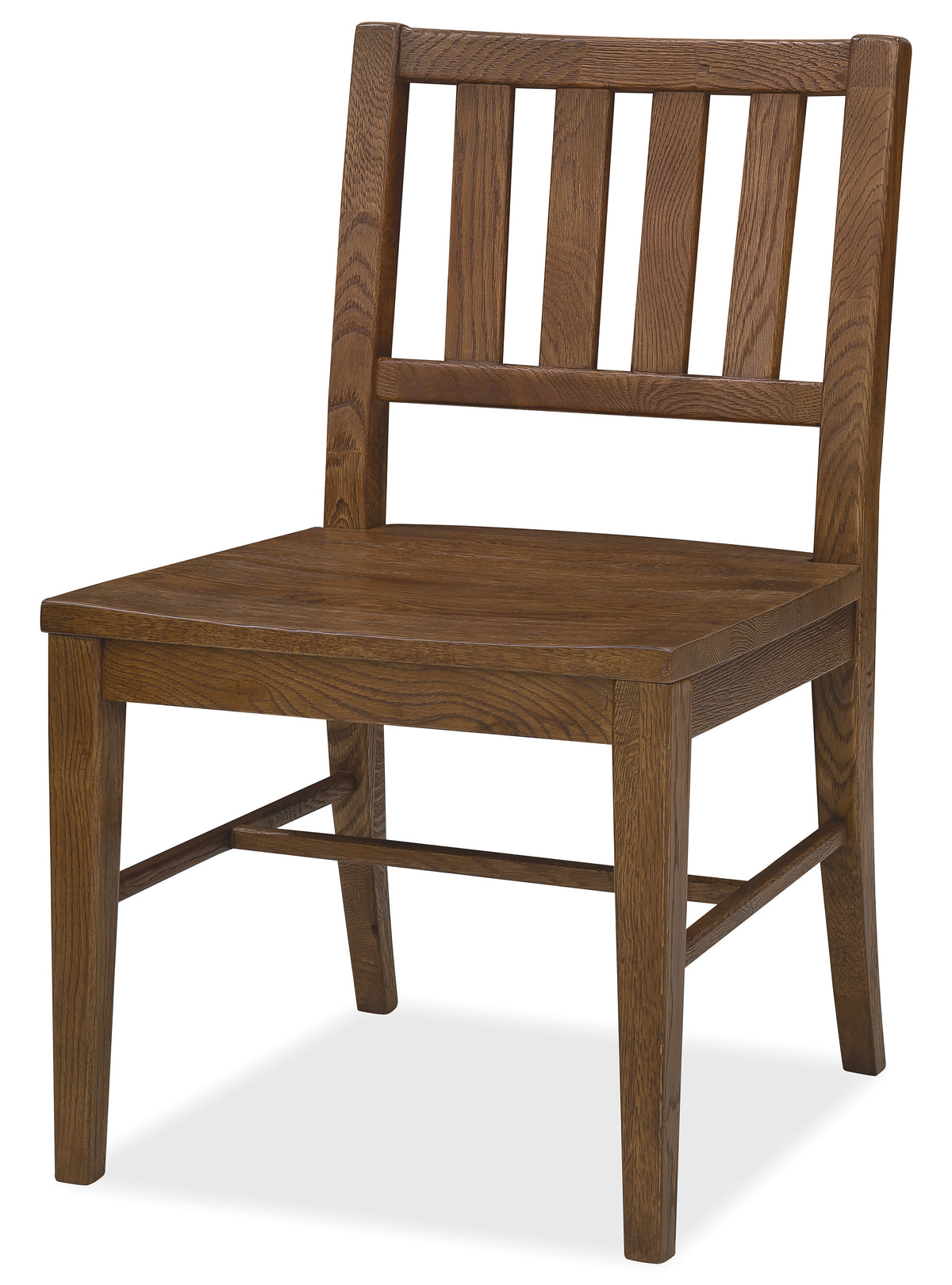 a wooden chair with a white background