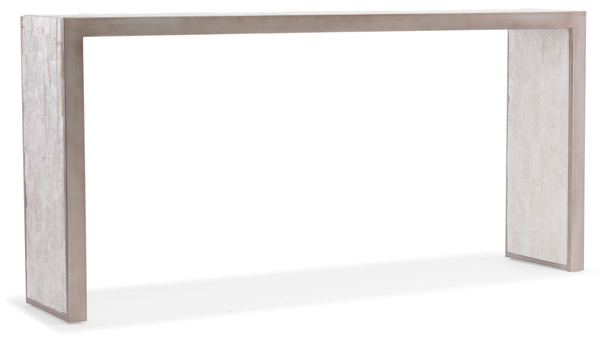 a table with a long rectangular top