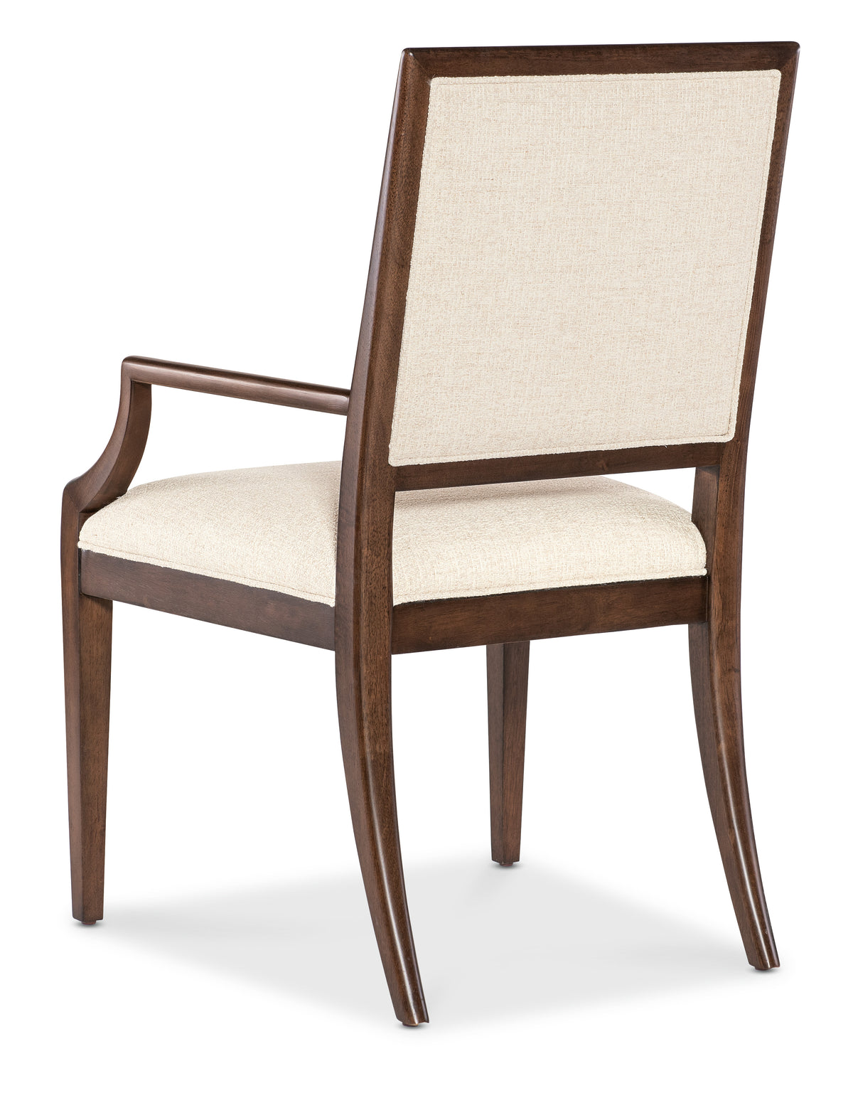 a chair with a white cushion