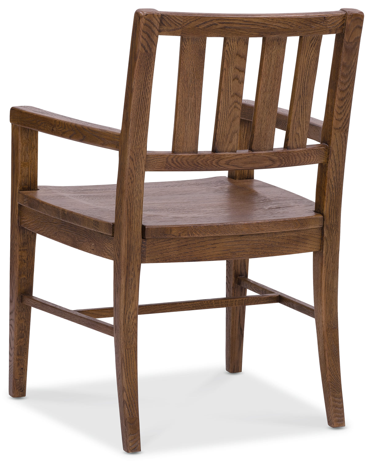 a wooden chair with a cushion