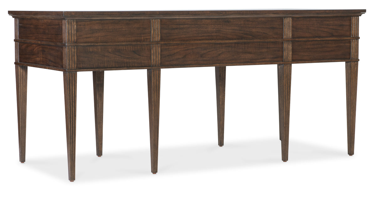 a brown wooden table with legs
