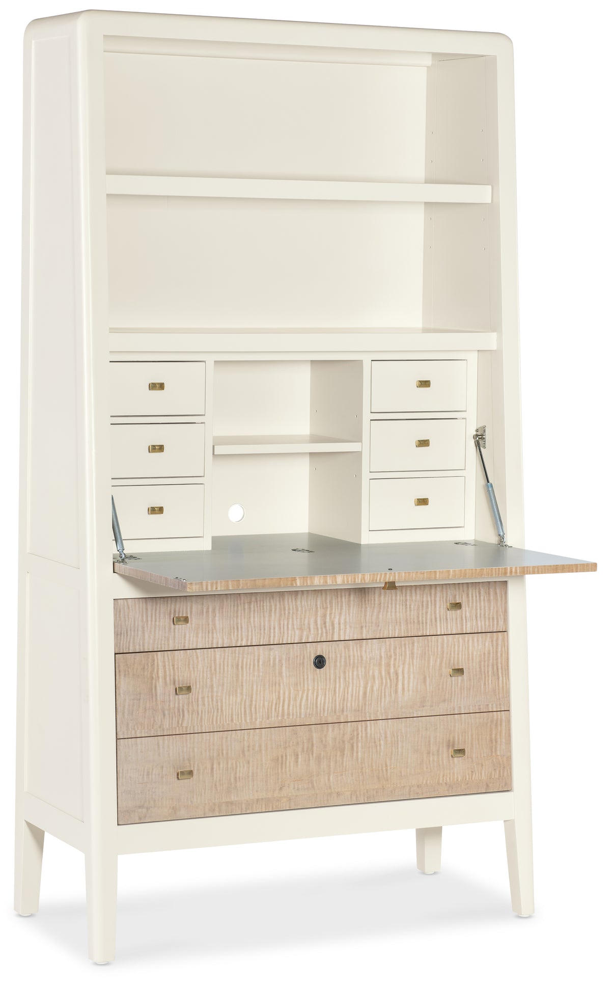 a white desk with drawers