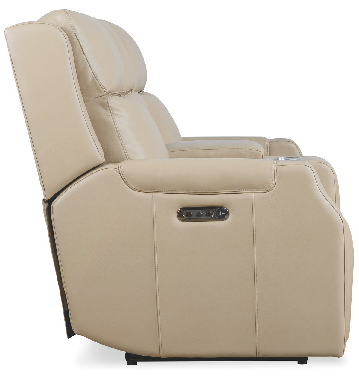a close up of a recliner