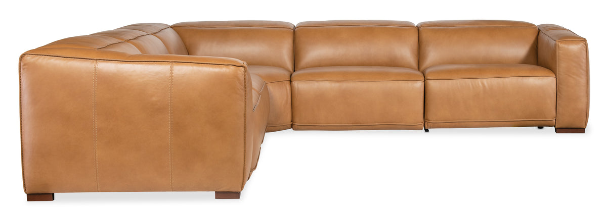 a brown leather couch with white background