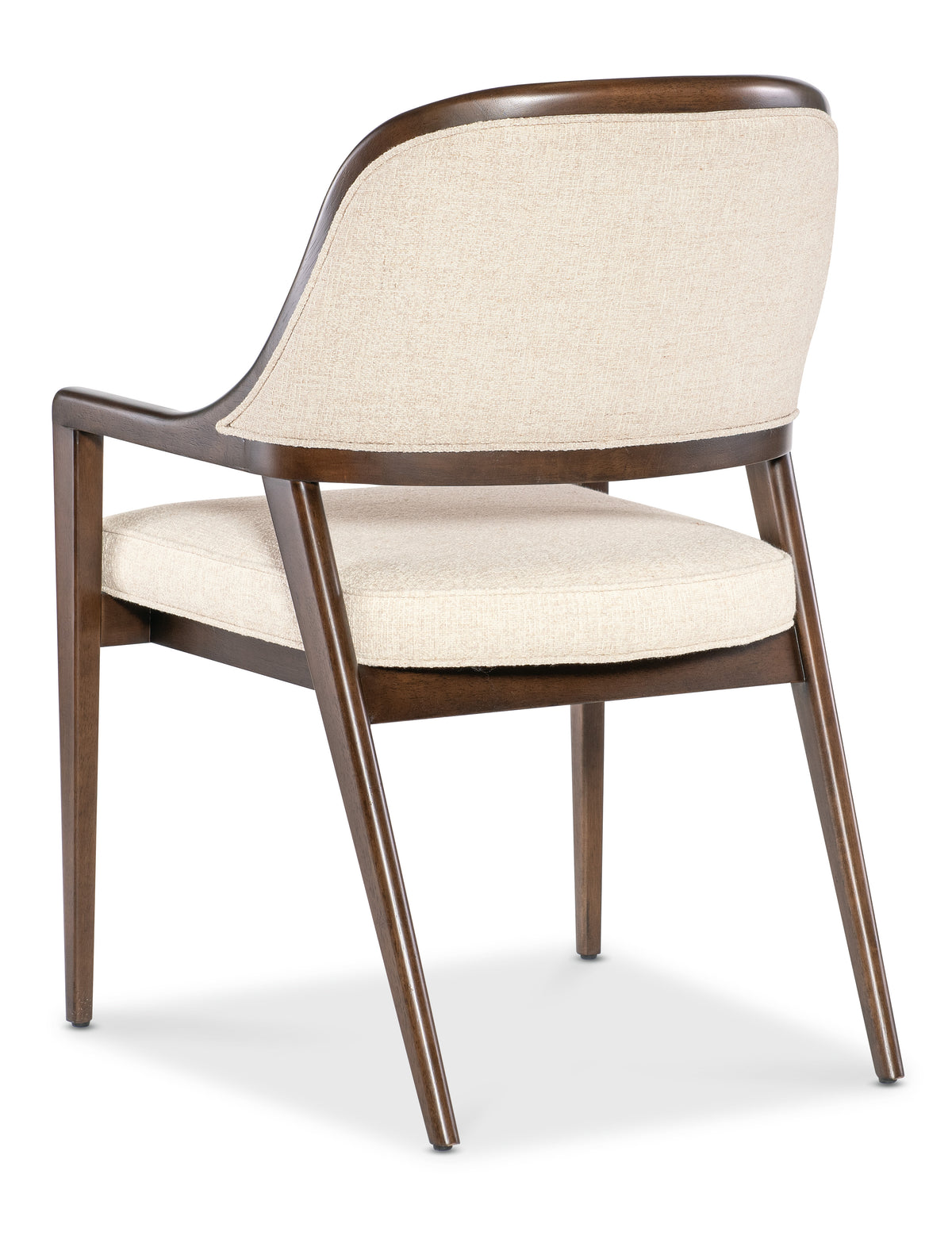 a chair with a white cushion