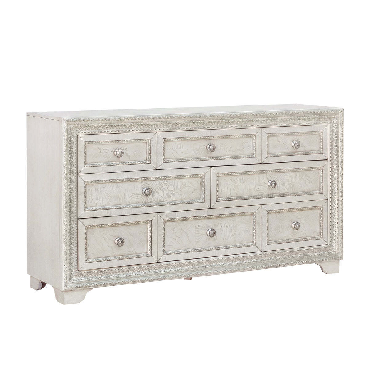 a white dresser with drawers