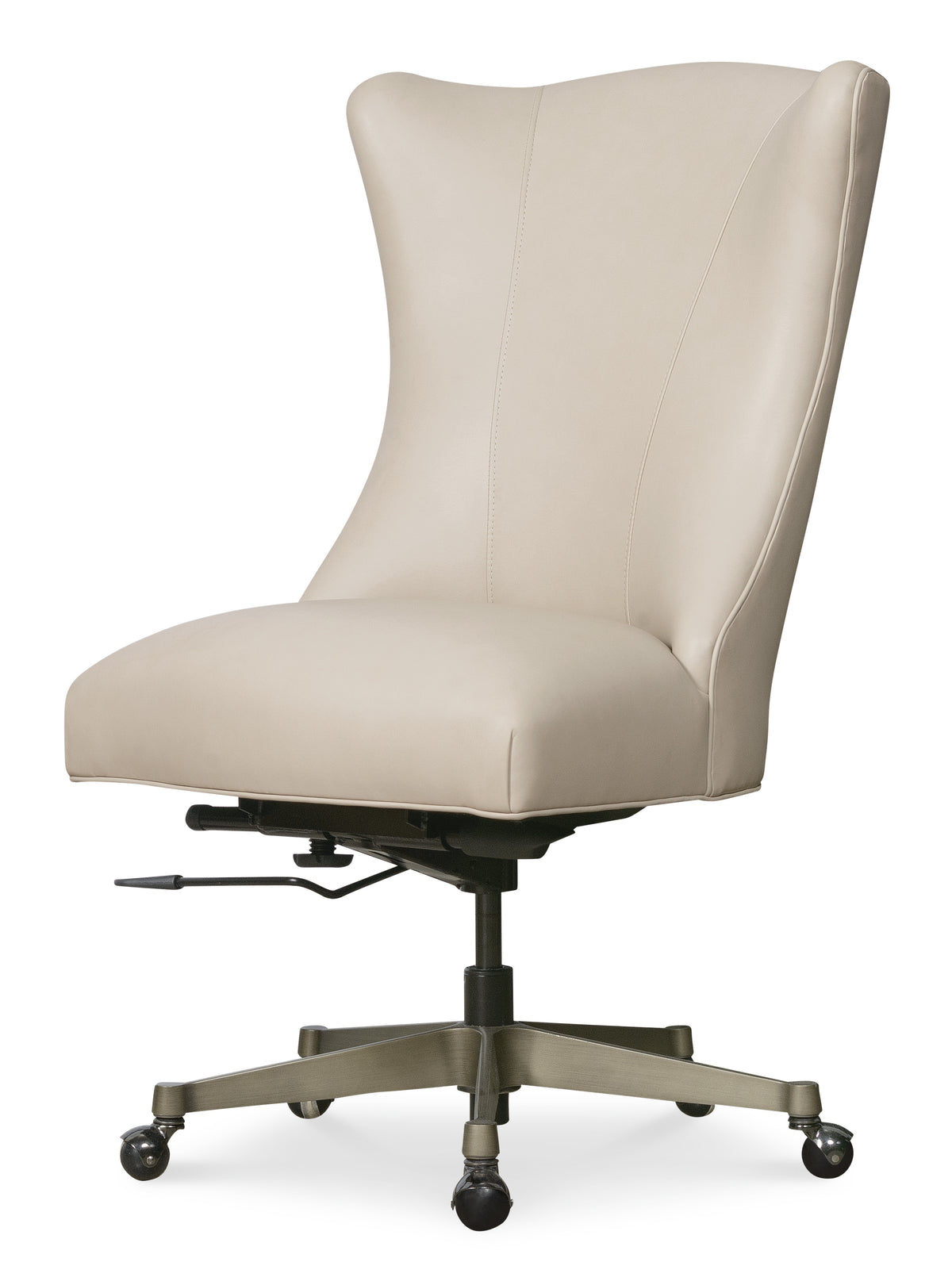a white office chair with a white background