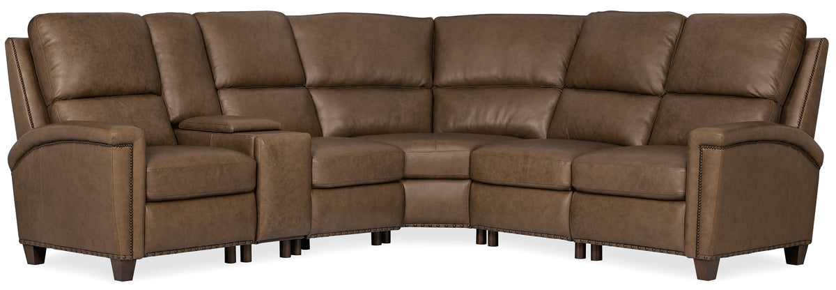 Julian Six-Piece Reclining Sectional - Hooker Furniture (HRF-3257)