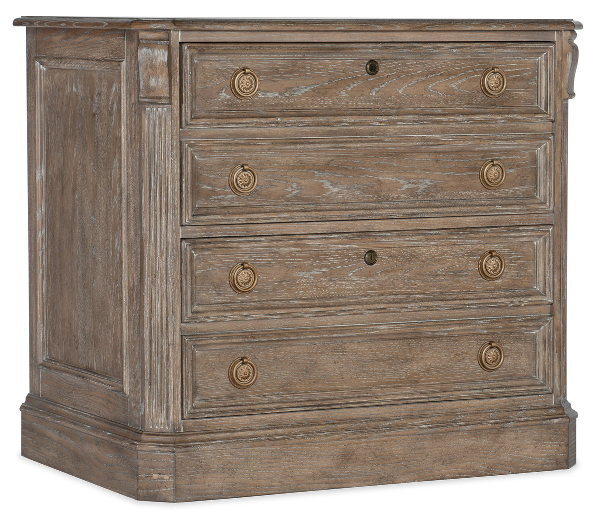 a wooden chest of drawers
