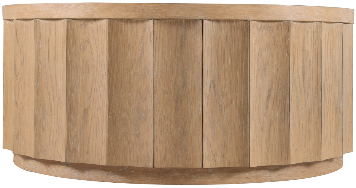 a wooden board with a curved edge