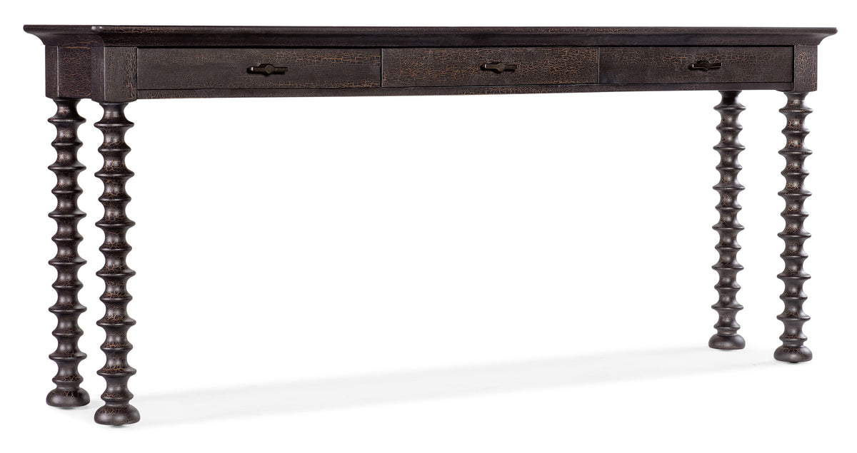 a table with drawers on it