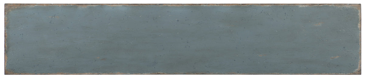 a close-up of a blue sign