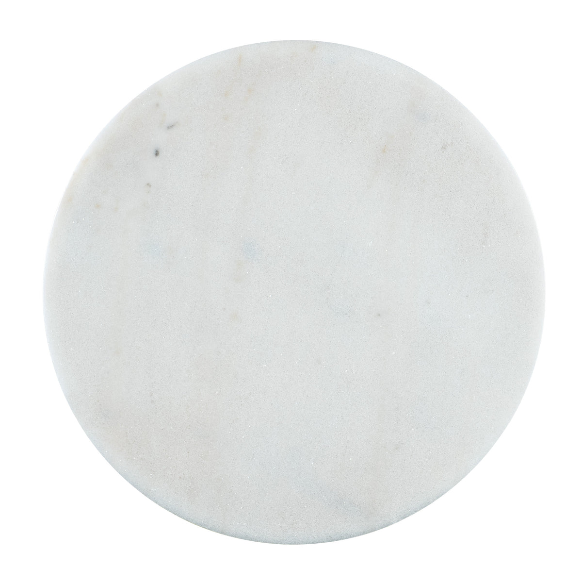 a white circle with black specks