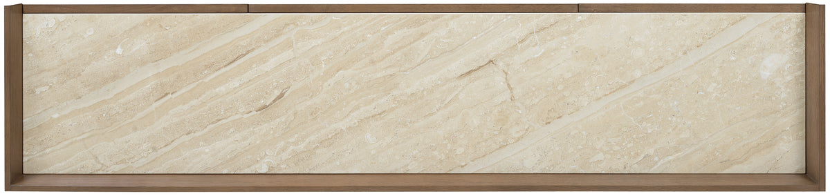 a rectangular white and brown tile