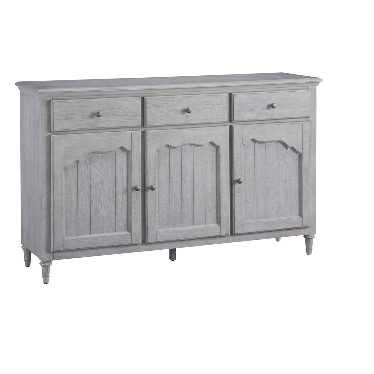 a white wooden cabinet with drawers