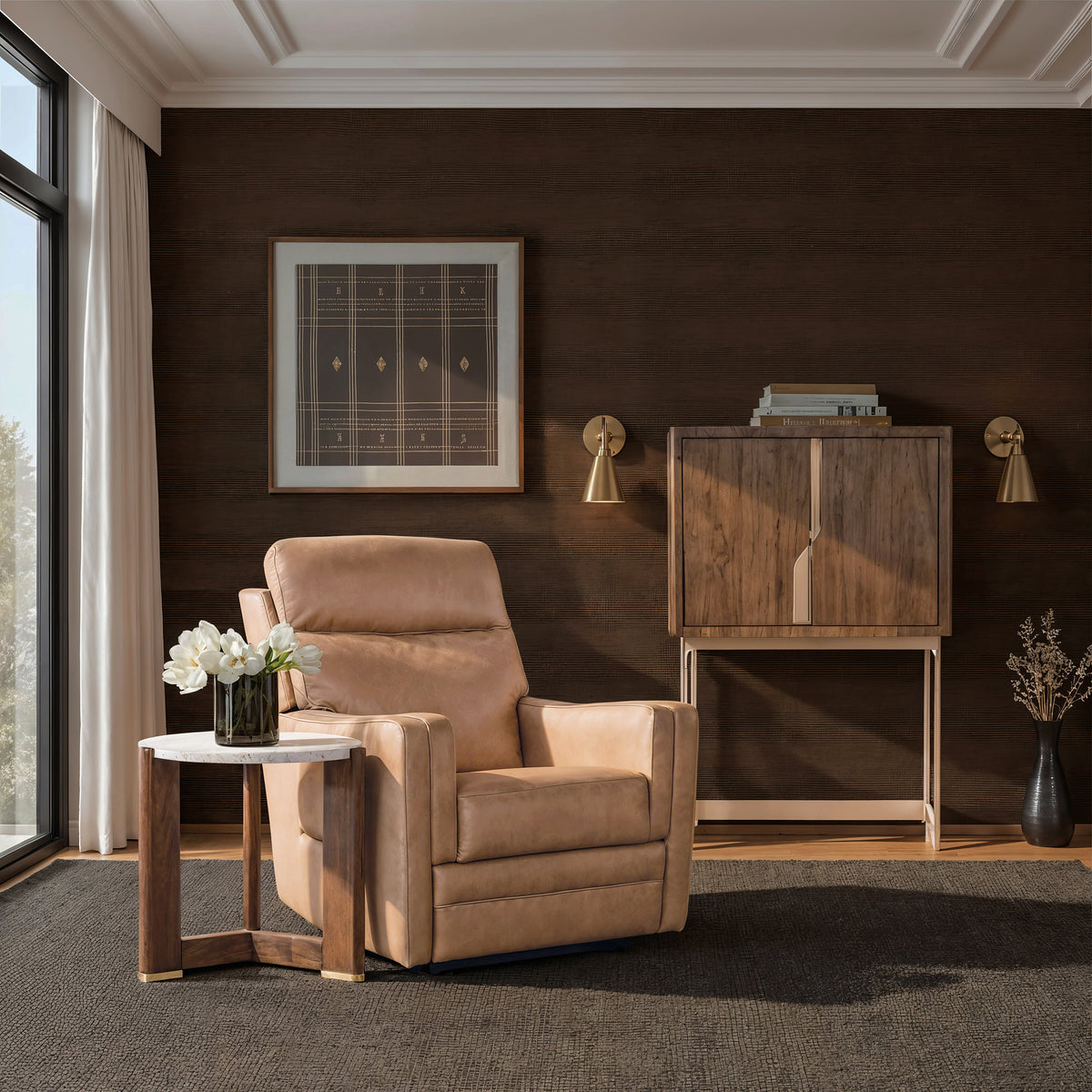 a chair in a room