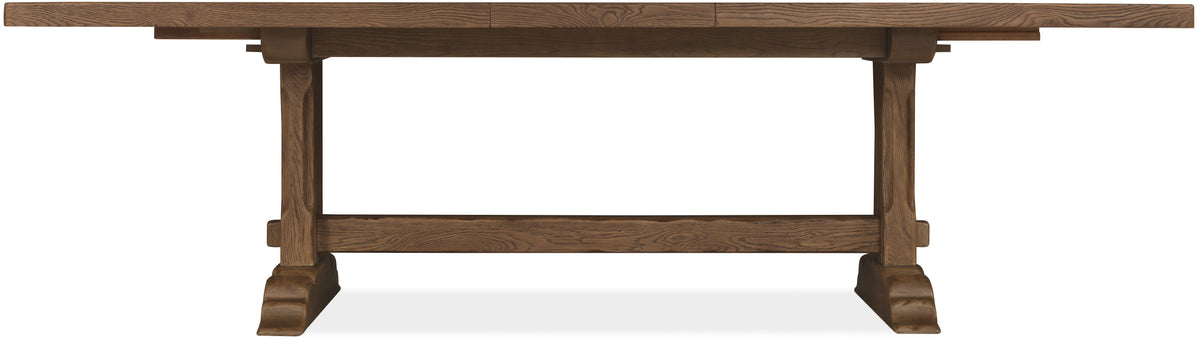 a wooden table with a white background