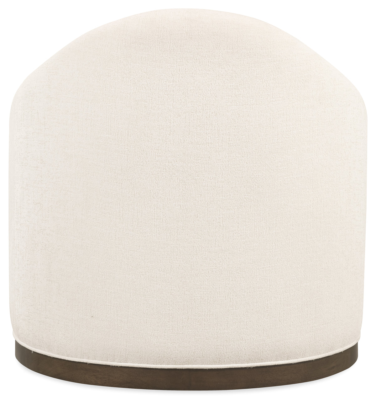 a white round object with a brown base